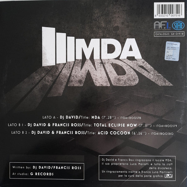 DJ Dav1d & Francis Ross - Dav1d & Francis Ross Present Mda