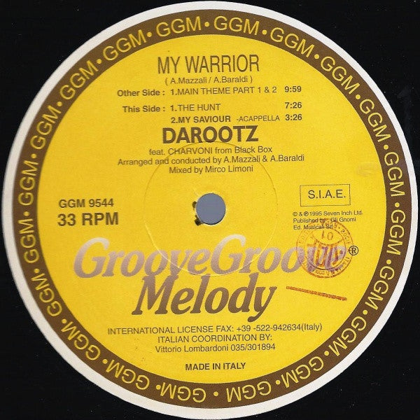 Darootz Feat. Charvoni - My Warrior / My Saviour