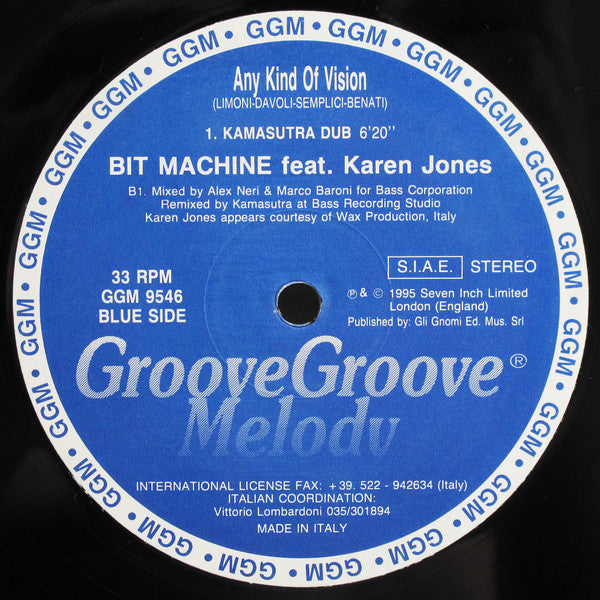 Bit Machine Featuring Karen Jones – Any Kind Of Vision